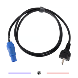 Cable d'alimentation PowerCon - longueur 1m - 1,5mm2