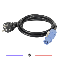 Cable d'alimentation PowerCon - longueur 2m - 1,5mm2