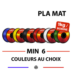 Pack PLA MAT G3D PRO® 1kg au choix – Dès 6 Bobines | Grossiste 3D