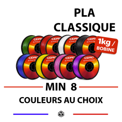 Pack à composer soi-même, 8*1kg de PLA en 1,75mm