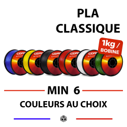 Pack PLA 1kg au Choix – Filament 3D Min 6 Bobines