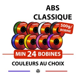 Pack ABS 500g 24 bobines au choix G3D PRO® – Stock revendeur