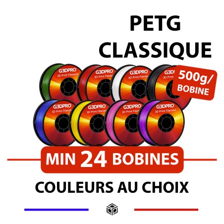 Maxi pack de 24 bobines de 500g de filament PETG 500G - 1.75MM