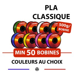 Lot de 50 bobines de filament pour imprimante 3D - 500g - 1,75mm