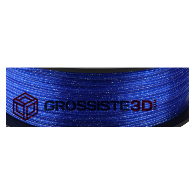 Filament PLA Phosphorescent 1.75 mm Bleu par 10 mètres