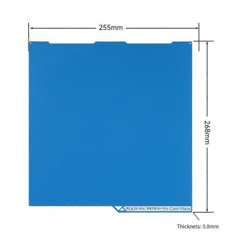 Plateau d'imprimante 3D à basse température pour Anycubic Kobra 3 - 256x268mm