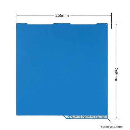 Plateau d'imprimante 3D à basse température pour Anycubic Kobra 3 - 256x268mm
