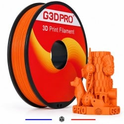 Filament PLA Orange Fluo 500 g – Vue rapprochée