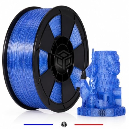 Filament PLA Pailleté Bleu 1 kg pour impression 3D – G3D PRO®