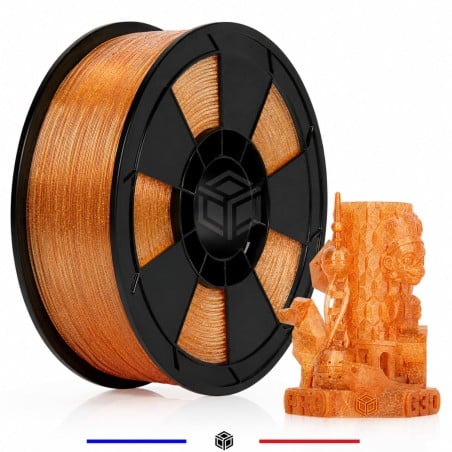 Filament PLA Pailleté Orange 1 kg pour impression 3D – G3D PRO®