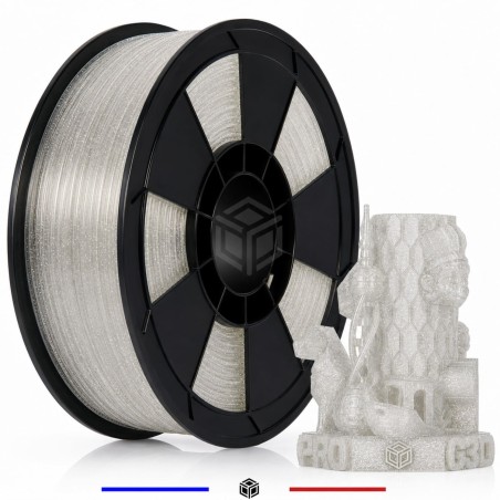 Filament PLA Transparent Pailleté 1 kg pour impression 3D – G3D PRO®