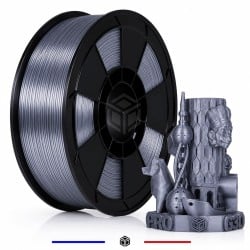 Filament PLA Silk Argent et Noir 1 kg pour impression 3D – G3D PRO®