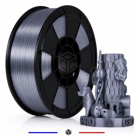 Filament PLA Silk Argent et Noir 1 kg pour impression 3D – G3D PRO®