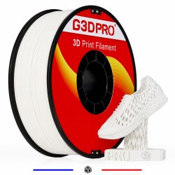 Bobine de TPU Flexible Blanc 1 kg – 1,75 mm