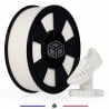 Détail du filament TPU blanc souple et flexible en diamètre 1,75 mm