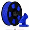 Détail du filament TPU bleu souple et flexible en diamètre 1,75 mm