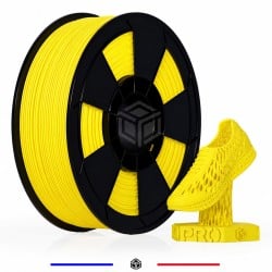 Détail du filament TPU jaune souple et flexible en diamètre 1,75 mm Détail du filament TPU jaune souple et flexible en diamètre 1,75 mm
