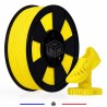Détail du filament TPU jaune souple et flexible en diamètre 1,75 mm
