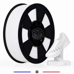 FIL 3D TPU Flexible 1.75 mm Blanc Neige FIL 3D TPU Flexible 1.75 mm Blanc Neige