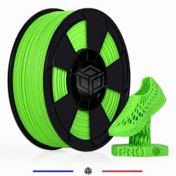 Détail du filament TPU vert souple et flexible en diamètre 1,75 mm Détail du filament TPU vert souple et flexible en diamètre 1,75 mm