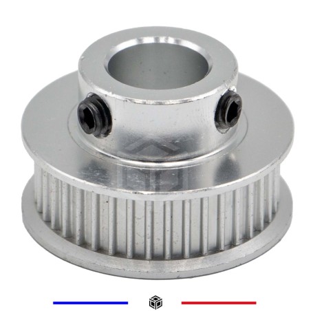 Poulie 2GT-6 40T Bore 12mm pour courroie de 6mm