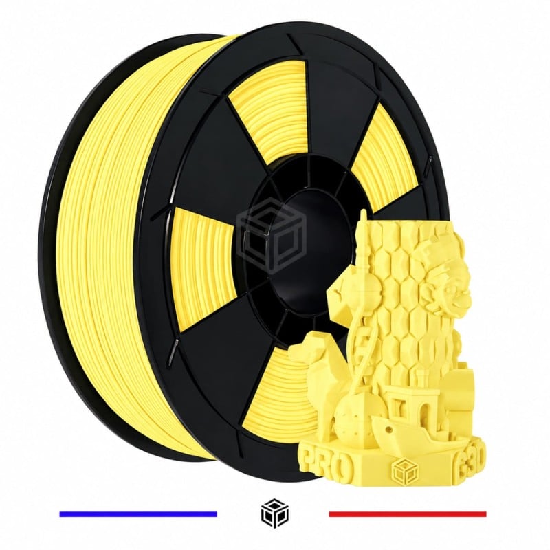 Fil 3D PLA Pastel 1 Kg 1.75 mm Jaune Fil 3D PLA Pastel 1 Kg 1.75 mm Jaune