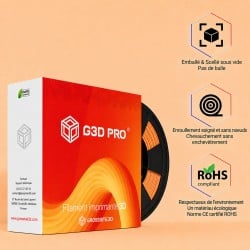 Filament 3D PLA 1Kg 1.75mm - Orange Pêche Mat Pastel - Impression 3D