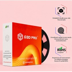 Filament 3D PLA 1Kg 1.75mm - Rose Dragé Mat Pastel - Impression 3D