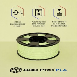 Filament 3D PLA 1Kg 1.75mm - Vert Menthe Mat Pastel - Impression 3D
