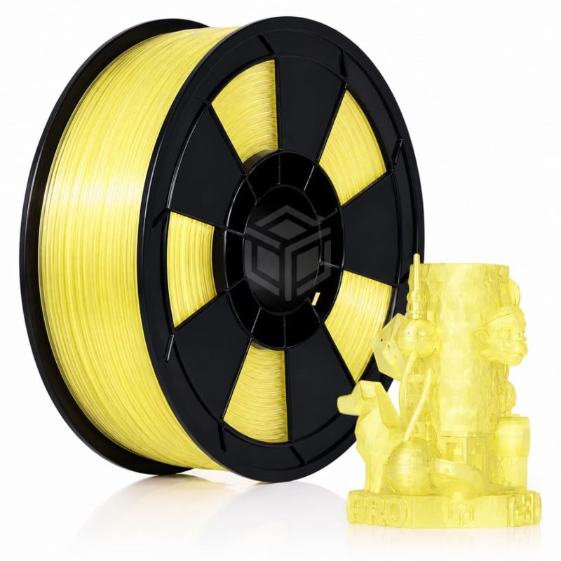 Filament 3D PLA Translucide 1 Kg Jaune 1.75mm