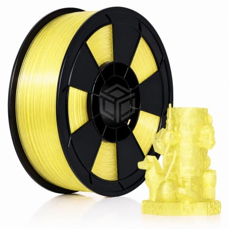 Filament 3D PLA Translucide 1 Kg Jaune 1.75mm