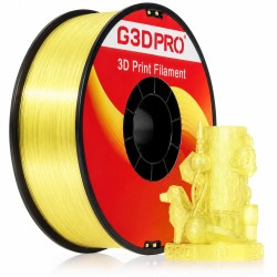 Filament PLA Translucide Jaune 1 Kg – 1.75 mm | Grossiste 3D