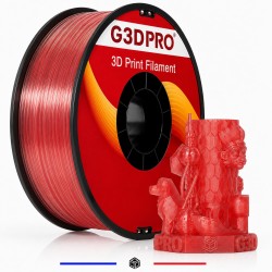 Filament PLA Translucide Rouge 1 Kg – 1.75 mm | Grossiste 3D