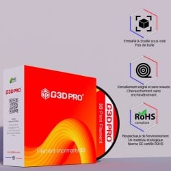 Fil 3D ABS 500g 1.75 mm Perle Blanc