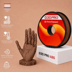 Fil 3D ABS 500g 1.75mm marron
