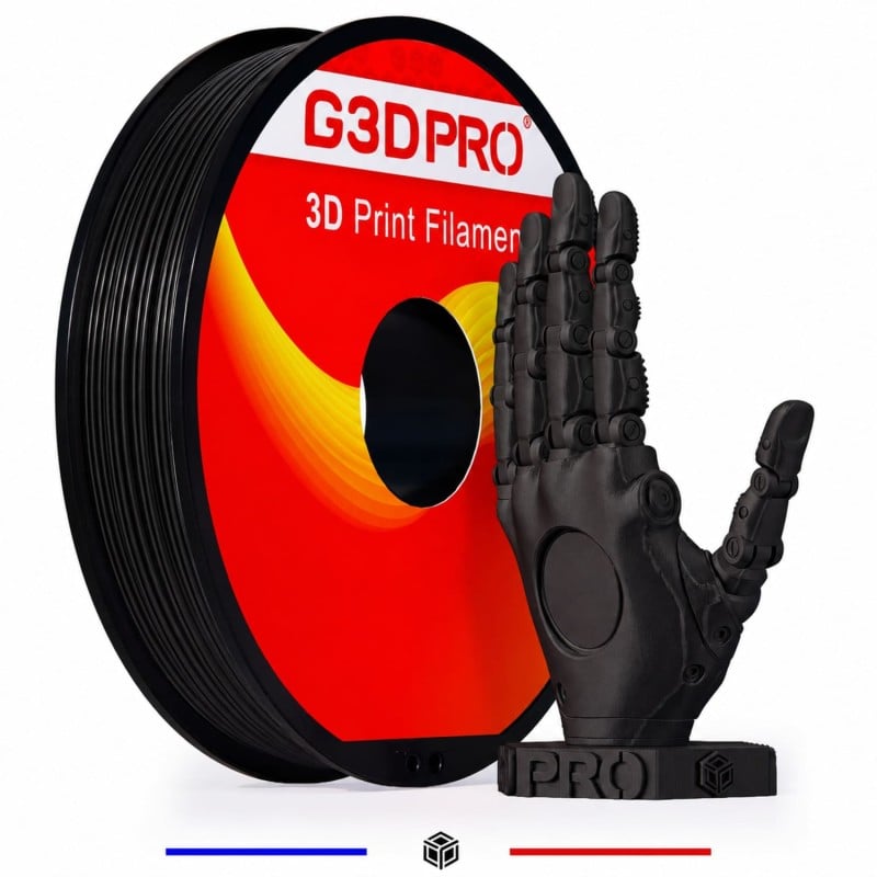 Fil 3D ABS 500g 1.75mm Noir