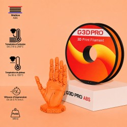 Fil 3D ABS 500g 1.75mm Orange
