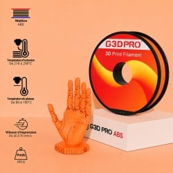 Fil 3D ABS 500g 1.75mm Orange
