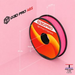 Fil 3D ABS 500g 1.75mm Rose