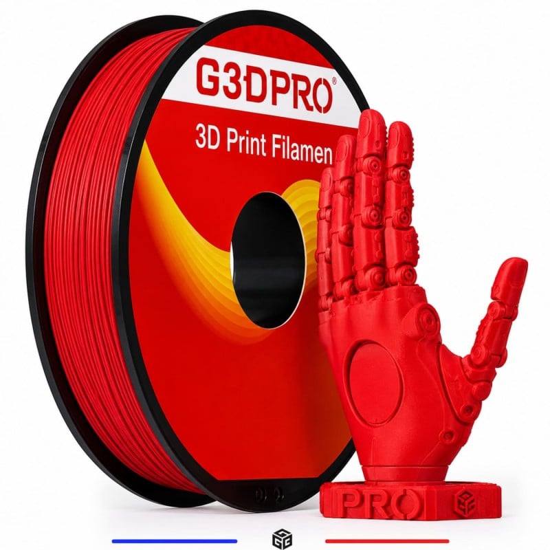 Fil 3D ABS 500g 1.75mm Rouge