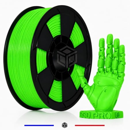 Filament 3D ABS Fluorescent 1.75 mm Vert