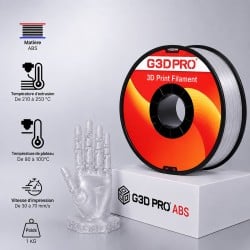 Fil 3D ABS 1 Kg 1.75 mm Transparent