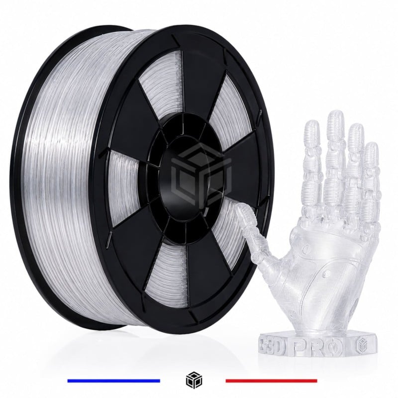 Fil 3D ABS 1 Kg 1.75 mm Transparent Fil 3D ABS 1 Kg 1.75 mm Transparent