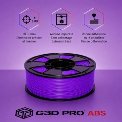 Filament 3D ABS 1 Kg 1.75 mm Violet