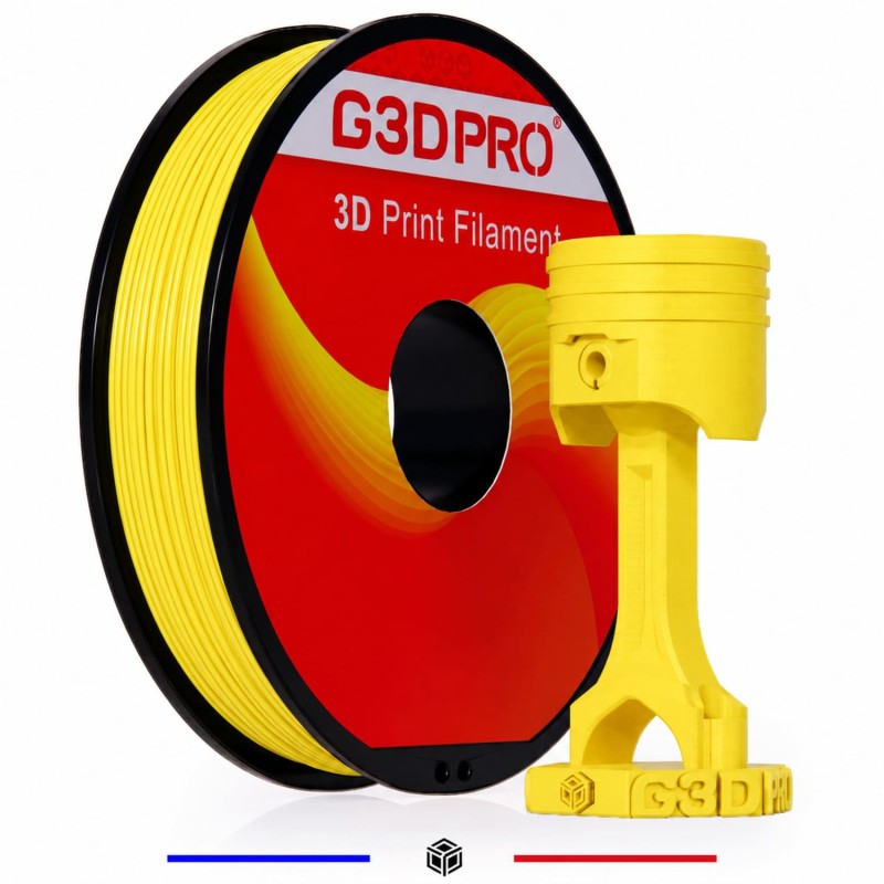 Filament 3D PETG 500g Jaune 1.75 mm