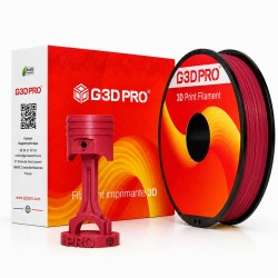 Filament Rouge 500g G3D PRO PETG 1.75mm - Grossiste 3D