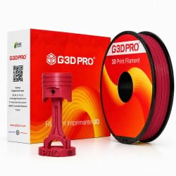 Filament Rouge 500g G3D PRO PETG 1.75mm - Grossiste 3D