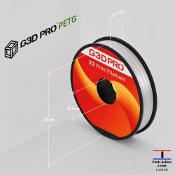 Filament Transparent 500g G3D PRO PETG 1.75mm - Grossiste 3D