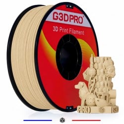 Filament PLA Bois Chêne Blanc 1 kg 1,75 mm - G3D PRO®