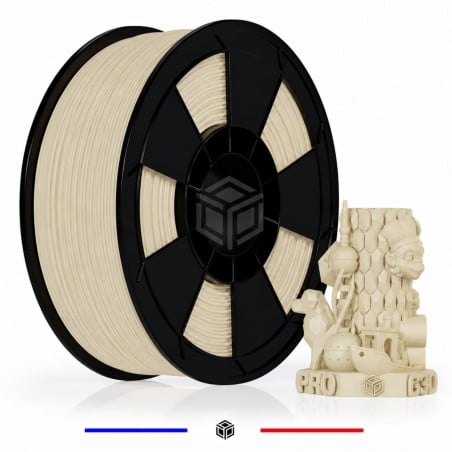 FILAMENT 3D PLA-WOOD 1 KG 1.75 MM CLAIR